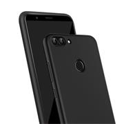 Silikon Hülle für Honor 7X Schutzhülle Matt Schwarz Backcover Handy Case