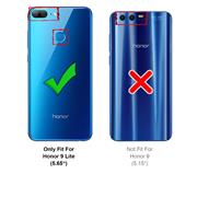 Silikon Hülle für Honor 9 Lite Schutzhülle Matt Schwarz Backcover Handy Case