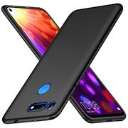 Silikon Hülle für Honor View 20 Schutzhülle Matt Schwarz Backcover Handy Case