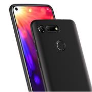 Silikon Hülle für Honor View 20 Schutzhülle Matt Schwarz Backcover Handy Case