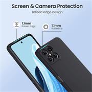 Silikon Hülle für Honor X8 Schutzhülle Matt Schwarz Backcover Handy Case