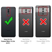 Silikon Hülle für Huawei Mate 10 Lite Schutzhülle Matt Schwarz Backcover Handy Case