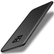 Silikon Hülle für Huawei Mate 20 Pro Schutzhülle Matt Schwarz Backcover Handy Case