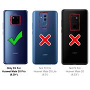 Silikon Hülle für Huawei Mate 20 Pro Schutzhülle Matt Schwarz Backcover Handy Case