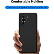 Silikon Hülle für Huawei Nova 10 Pro Schutzhülle Matt Schwarz Backcover Handy Case