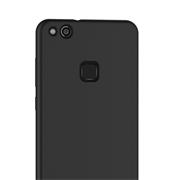 Silikon Hülle für Huawei P10 Lite Schutzhülle Matt Schwarz Backcover Handy Case