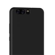Silikon Hülle für Huawei P10 Schutzhülle Matt Schwarz Backcover Handy Case