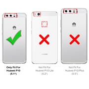 Silikon Hülle für Huawei P10 Schutzhülle Matt Schwarz Backcover Handy Case