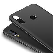 Silikon Hülle für Huawei P20 Lite Schutzhülle Matt Schwarz Backcover Handy Case