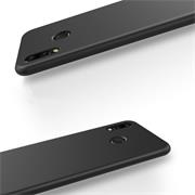 Silikon Hülle für Huawei P20 Lite Schutzhülle Matt Schwarz Backcover Handy Case