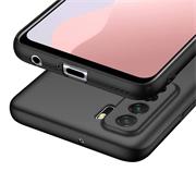 Silikon Hülle für Huawei P40 Lite 5G Schutzhülle Matt Schwarz Backcover Handy Case