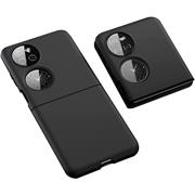 Silikon Hülle für Huawei P50 Pocket Schutzhülle Matt Schwarz Backcover Handy Case