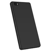 Silikon Hülle für Huawei P8 Lite Schutzhülle Matt Schwarz Backcover Handy Case