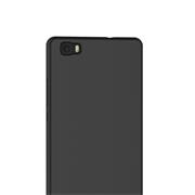 Silikon Hülle für Huawei P8 Lite Schutzhülle Matt Schwarz Backcover Handy Case