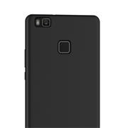 Silikon Hülle für Huawei P9 Lite Schutzhülle Matt Schwarz Backcover Handy Case