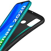 Silikon Hülle für Huawei P Smart 2020 Schutzhülle Matt Schwarz Backcover Handy Case