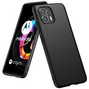 Silikon Hülle für Motorola Edge 20 Lite Schutzhülle Matt Schwarz Backcover Handy Case