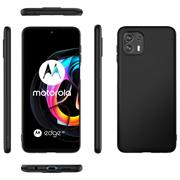 Silikon Hülle für Motorola Edge 20 Lite Schutzhülle Matt Schwarz Backcover Handy Case