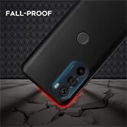 Silikon Hülle für Motorola Edge 30 Schutzhülle Matt Schwarz Backcover Handy Case