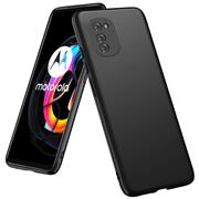 Silikon Hülle für Motorola Moto E32 / E32s Schutzhülle Matt Schwarz Backcover Handy Case