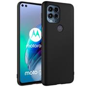 Silikon Hülle für Motorola Moto G100 Schutzhülle Matt Schwarz Backcover Handy Case