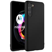 Silikon Hülle für Motorola Moto G200 5G Schutzhülle Matt Schwarz Backcover Handy Case