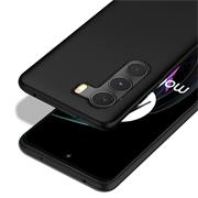 Silikon Hülle für Motorola Moto G200 5G Schutzhülle Matt Schwarz Backcover Handy Case