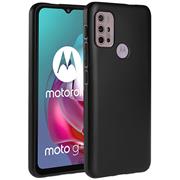 Silikon Hülle für Motorola Moto G30 / G20 / G10 Schutzhülle Matt Schwarz Backcover Handy Case
