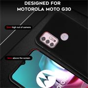 Silikon Hülle für Motorola Moto G30 / G20 / G10 Schutzhülle Matt Schwarz Backcover Handy Case