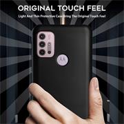 Silikon Hülle für Motorola Moto G30 / G20 / G10 Schutzhülle Matt Schwarz Backcover Handy Case