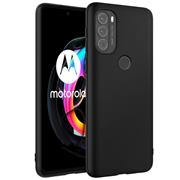 Silikon Hülle für Motorola Moto G71 5G Schutzhülle Matt Schwarz Backcover Handy Case