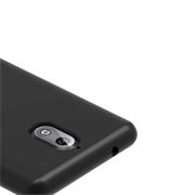 Silikon Hülle für Nokia 3.1 Schutzhülle Matt Schwarz Backcover Handy Case