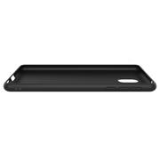Silikon Hülle für Nokia 3.1 Schutzhülle Matt Schwarz Backcover Handy Case