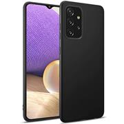 Silikon Hülle für Samsung Galaxy A32 5G Schutzhülle Matt Schwarz Backcover Handy Case