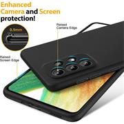 Silikon Hülle für Samsung Galaxy A33 5G Schutzhülle Matt Schwarz Backcover Handy Case