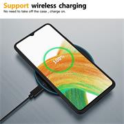 Silikon Hülle für Samsung Galaxy A33 5G Schutzhülle Matt Schwarz Backcover Handy Case
