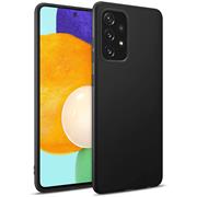 Silikon Hülle für Samsung Galaxy A52 / A52 5G / A52s 5G Schutzhülle Matt Schwarz Backcover Handy Case