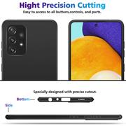 Silikon Hülle für Samsung Galaxy A52 / A52 5G / A52s 5G Schutzhülle Matt Schwarz Backcover Handy Case