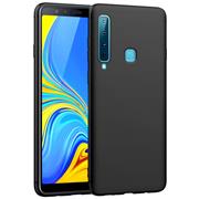 Silikon Hülle für Samsung Galaxy A9 2018 Schutzhülle Matt Schwarz Backcover Handy Case