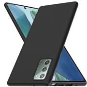 Silikon Hülle für Samsung Galaxy Note 20 Schutzhülle Matt Schwarz Backcover Handy Case