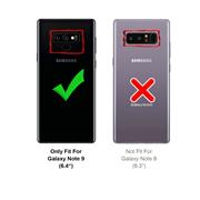 Silikon Hülle für Samsung Galaxy Note 9 Schutzhülle Matt Schwarz Backcover Handy Case