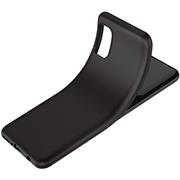 Silikon Hülle für Samsung Galaxy S10 Lite Schutzhülle Matt Schwarz Backcover Handy Case