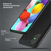 Silikon Hülle für Samsung Galaxy S10 Lite Schutzhülle Matt Schwarz Backcover Handy Case