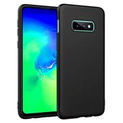 Silikon Hülle für Samsung Galaxy S10e Schutzhülle Matt Schwarz Backcover Handy Case