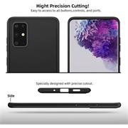 Silikon Hülle für Samsung Galaxy S20 Plus Schutzhülle Matt Schwarz Backcover Handy Case