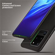 Silikon Hülle für Samsung Galaxy S20 Ultra Schutzhülle Matt Schwarz Backcover Handy Case