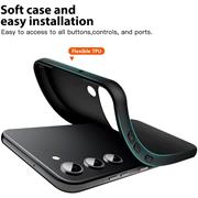 Silikon Hülle für Samsung Galaxy S23 Plus Schutzhülle Matt Schwarz Backcover Handy Case
