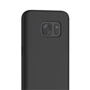 Silikon Hülle für Samsung Galaxy S7 Edge Schutzhülle Matt Schwarz Backcover Handy Case