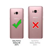 Silikon Hülle für Samsung Galaxy S8 Plus Schutzhülle Matt Schwarz Backcover Handy Case