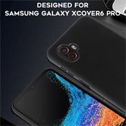 Silikon Hülle für Samsung Galaxy XCover 6 Pro Schutzhülle Matt Schwarz Backcover Handy Case